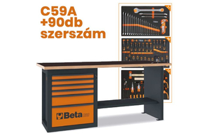 Beta C59A Munkapad 90DB-os szerszámkészlettel